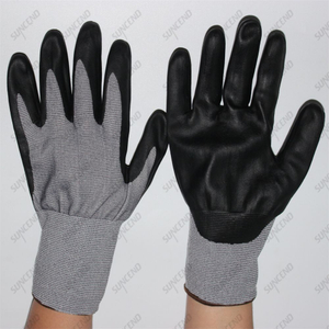 2024 High Pressure PE Cut Resistant Liner Micro Foam Nitrile Palm Coated Anti Cut Gloves with EN 388/ANSI Standards