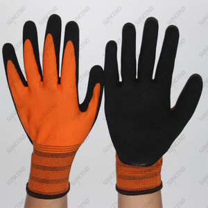 13 Gauge Knit Liner Latex Palm Coated Sandy Finish Work Gloves