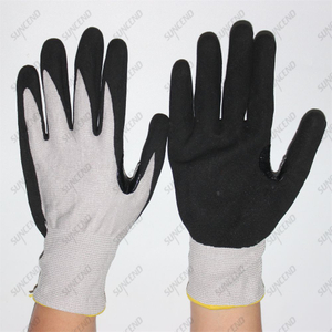 15 Gauge A1-A9 Cut Resistant Safety Gloves with Sandy Nitrile Palm Coated