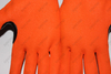 Orange Nitrile Sandy Finish Thumb Reinforced 18 Gauge Black HPPE Knit Cut Resistant Gloves